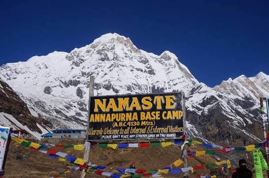 Annapurna Base Camp Trek, sanctuary view of Machhapuchhre and Annapurna South