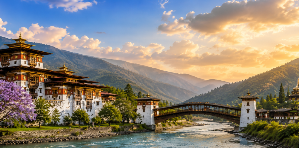 Bhutan Cultural Tour — Tiger's Nest Monastery on the cliffside