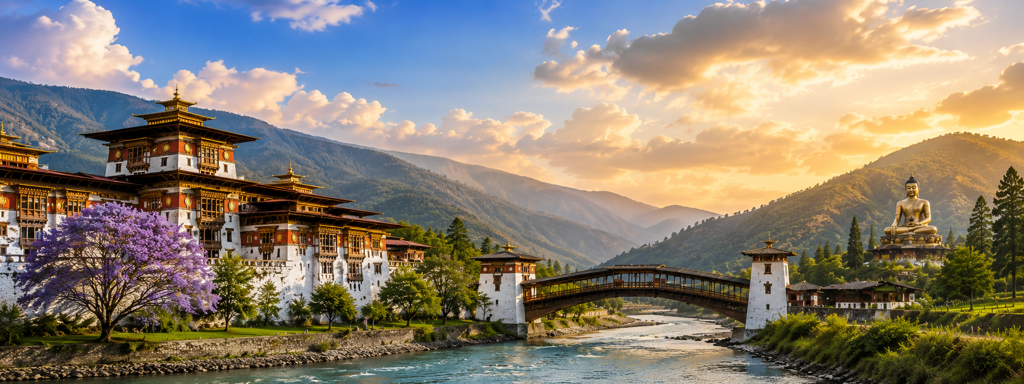 Bhutan Cultural Tour — Tiger's Nest Monastery on the cliffside