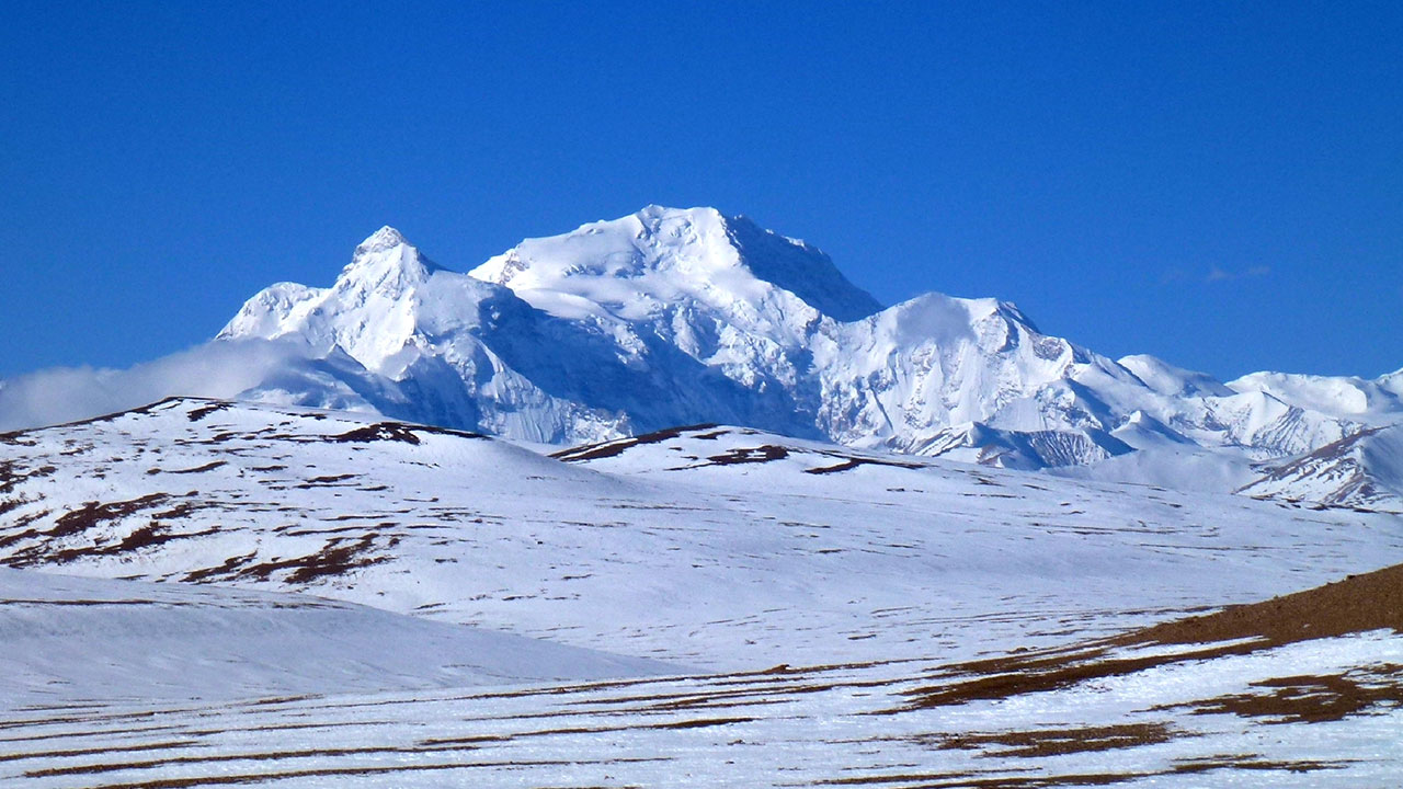 Shishapangma Base Camp Trek — north face view from camp